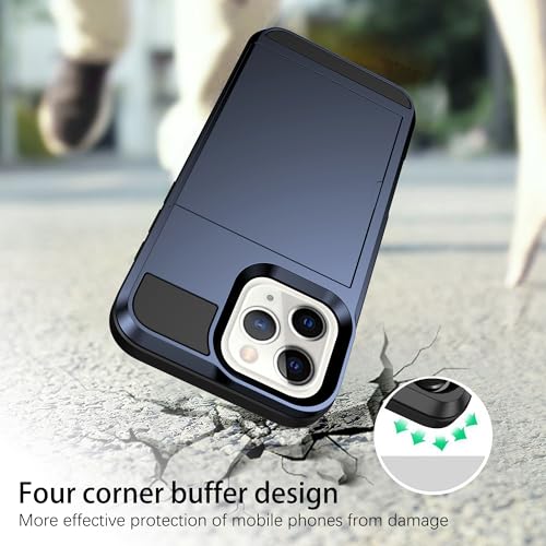 Coque iPhone 11 Pro bleu marine antichoc avec protection écran verre - 4