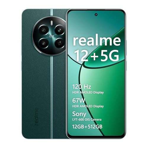 Smartphone Realme 12+ 5G 12 GB de RAM/512 GB, /Tela 6.67"/120Hz U...