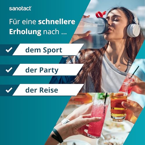sanotact Elektrolyte Plus (20 Beutel) • Elektrolyt Pulver für Flüssigkeitshaushalt • Kalium & Magnesium für Elektrolytgleichgewicht • 100% Vegan • Recovery Drink • Mit Orangengeschmack