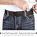 Travel Security Money Belt with Hidden Money Pocket - Cashsafe Anti-Theft Wallet Unisex Nickel free Nylon Belt by JASGOOD B-coffee