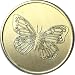 Butterfly with Serenity Prayer- Bronze Medallion