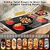 36 Inch Electric Cooktop 5 Burner Electric Stove Top 9200W, Triple‑Ring Central Burner, 9‑Level Slide Control, Touch Control with Safety Lock, 99‑Mins Timer, Pause, Built‑In Size 34.25×19.29 Inch #2