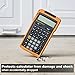 Calculated Industries 5032-4 Armadillo Gear Hard Protective Calculator Case in Orange
