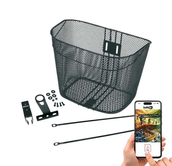 Cesta Delantera Bici Paseo + Un Exclusivo Libro Pdf sobre Ciclismo Escrito por El Tudetic Team TUDETIC-PDF-230