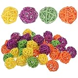INOOMP Colgantes de Vid Hechos a Mano 3 CM, Juego de 40 Piezas, Adornos para Árbol y Decoración de Cafeterías, Restaurantes y Hogares Color Aleatorio