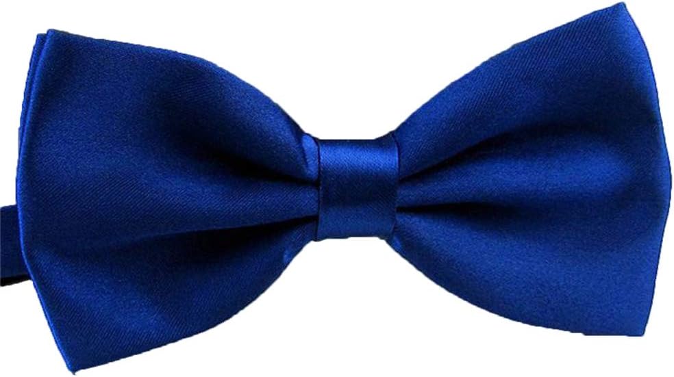 XGATML QYdress Men Bow Tie Adjustable Length Wedding Male Fashion Boys Satin Bowties one size Royal Blue-1