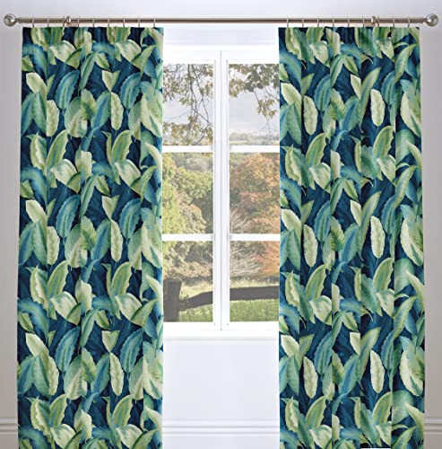 Charlotte Thomas Cortinas y alzapaños de polialgodón Peinado, 168 x 183 cm, Color Verde Cover