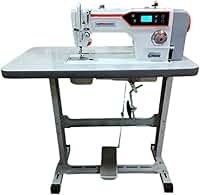 Máquina de Costura Reta Direct Drive 5500ppm com Bancada Compacta 85cm, 550W, 110V/220V, Lubrificação Automática, Tampo em Fórmica (220, Volts)