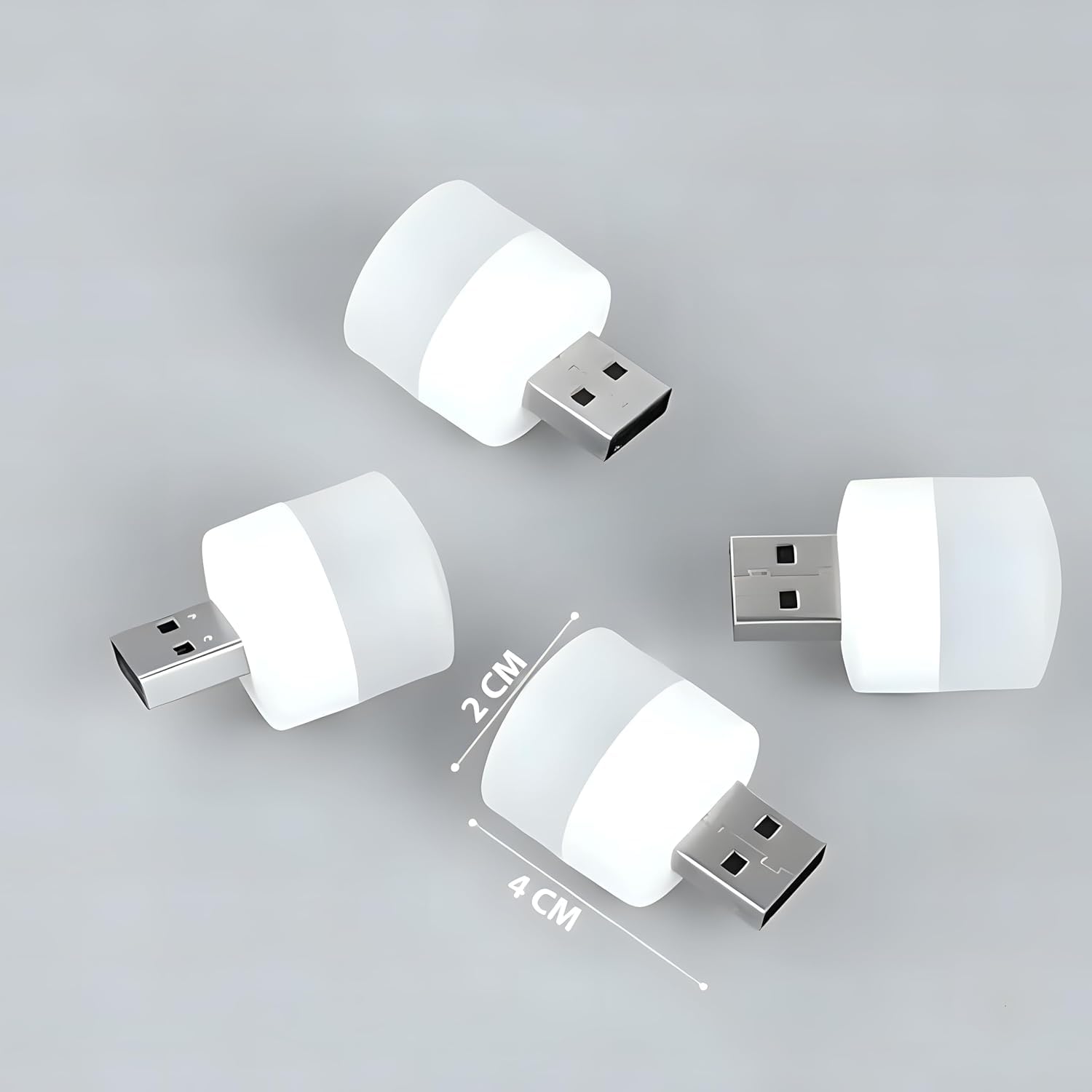 Vyoma Night Light 10PCS White Plug in USB Mobile Light LED for Kids Baby Adults in Bedroom Bathroom Nursery Hallway Compact Mini USB Light Bulb (10 White Light) 4