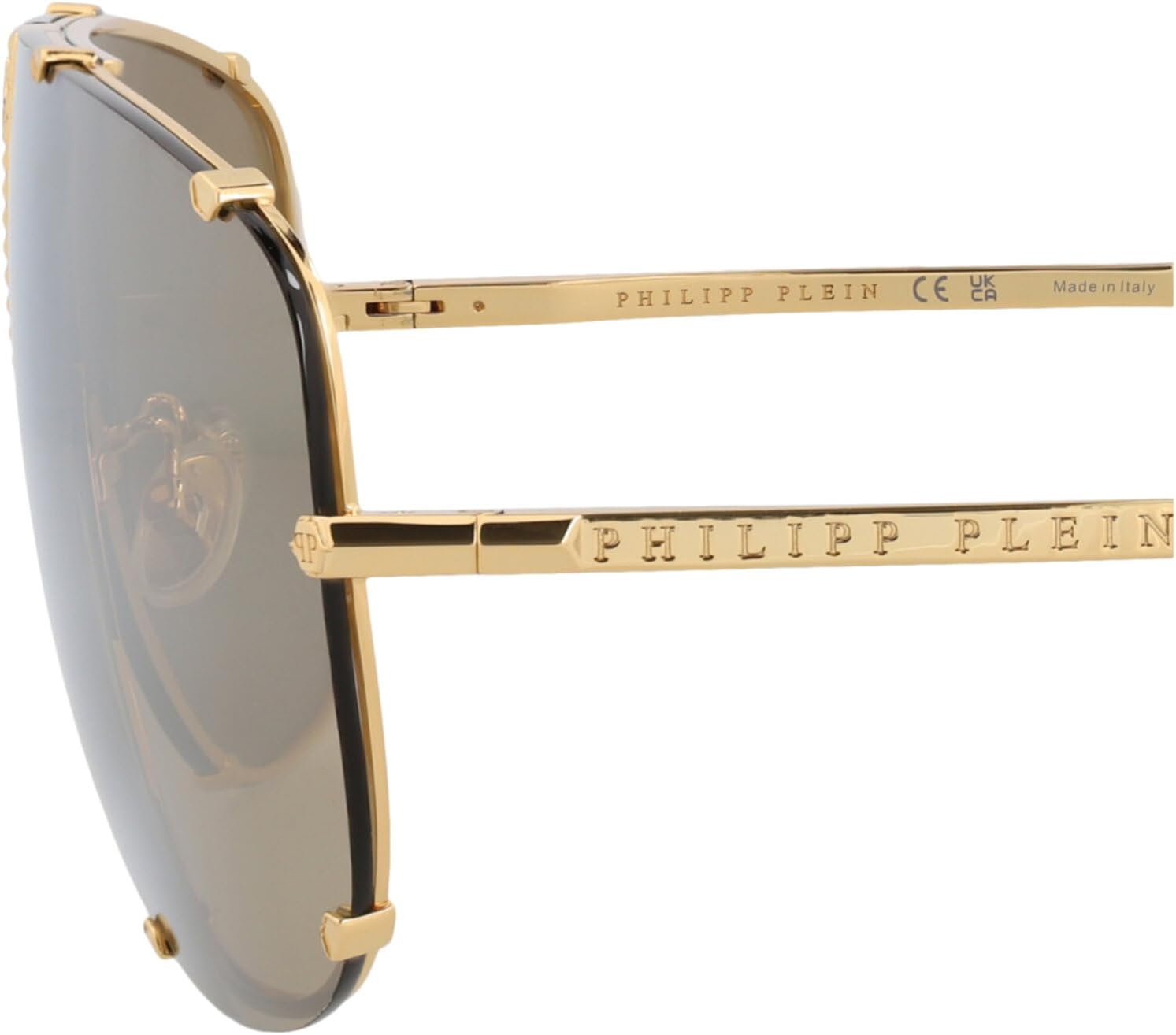 Philipp Plein Aviator-Frame Stainless Steel Sunglasses