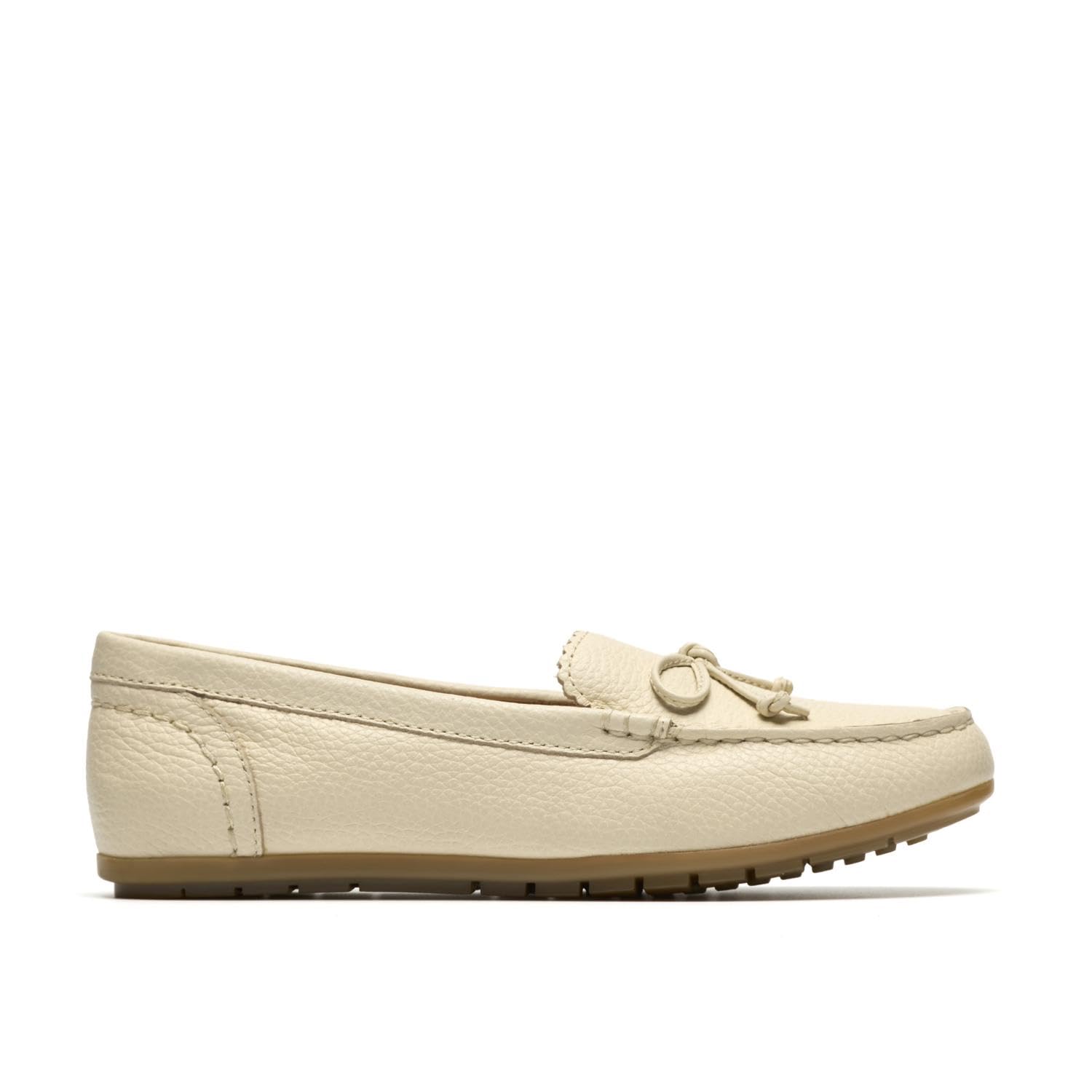 Clarks Elliotte Sail Womens Cream Leather, 5