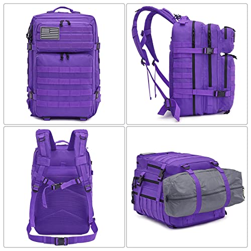 G4Free 40L Military Tactical Backpack 3 Day Assault Survival Molle Pack Bug Out Bag Fishing Backpack Rucksack #TOP2