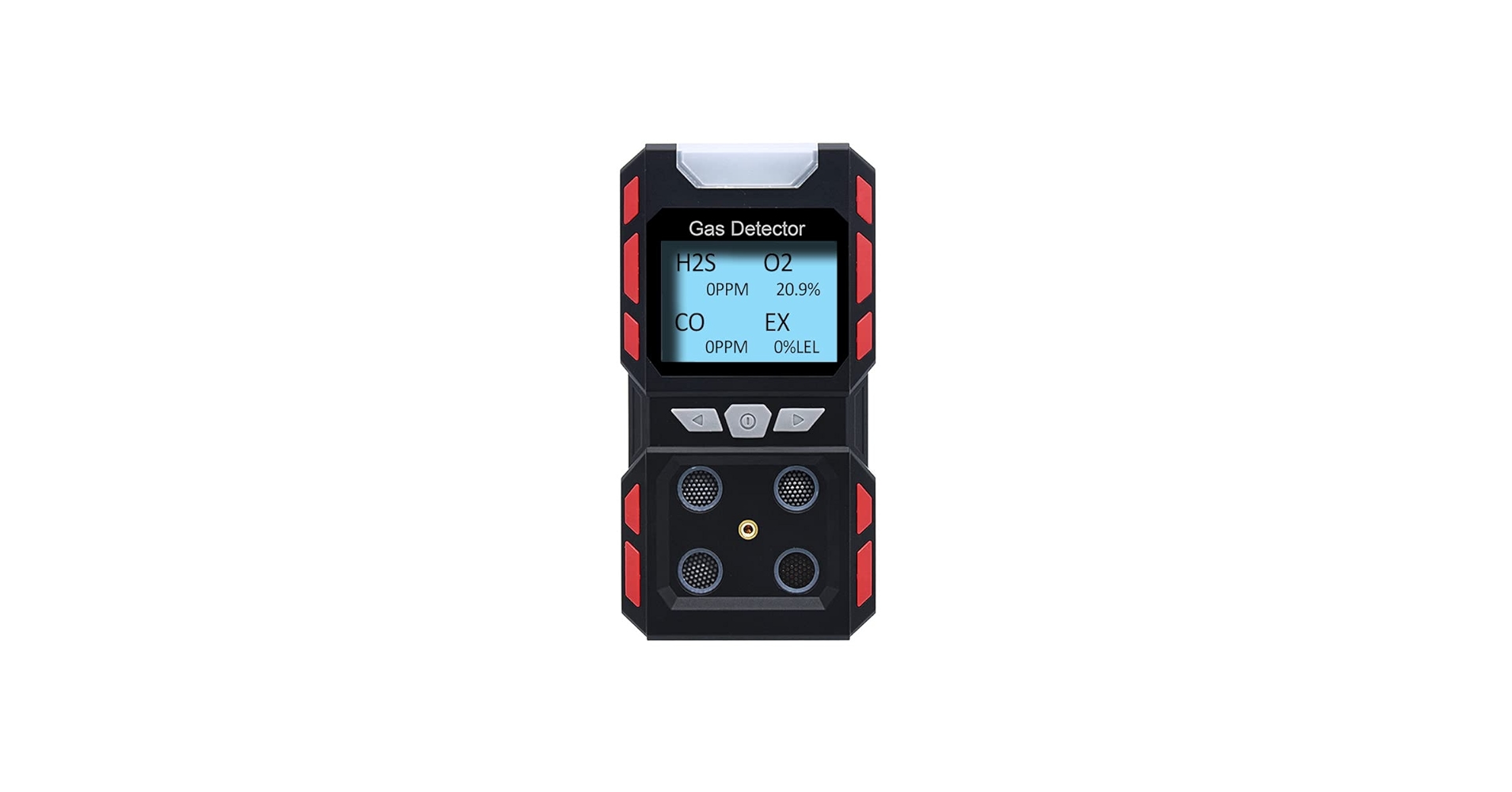 GiiHoo 4 Gas Detector for H2S, O2, CO and EX Portable Visual