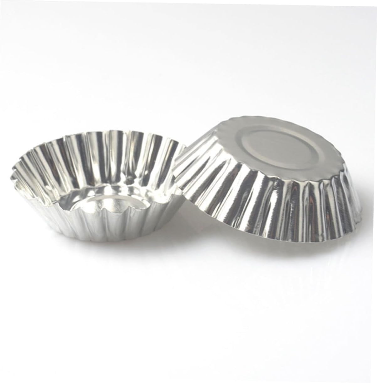 Garneck 100pcs Nonstick Tart Molds Tinplate Baking Cups for Muffins and Desserts Easy Bakeware for Pies and Tarts