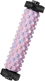 Exercise Foam Roller | Suction Cup Spine Rolling Massager Equipment | Body Foam Roller with Holder, for Home Studio, Yoga, Pilates, Fitness, Training and Post-Sports Training | Kroppsträningsrulle I Skum Med Stativ För Hemmagym Yoga Pilates Träning Efter Sport