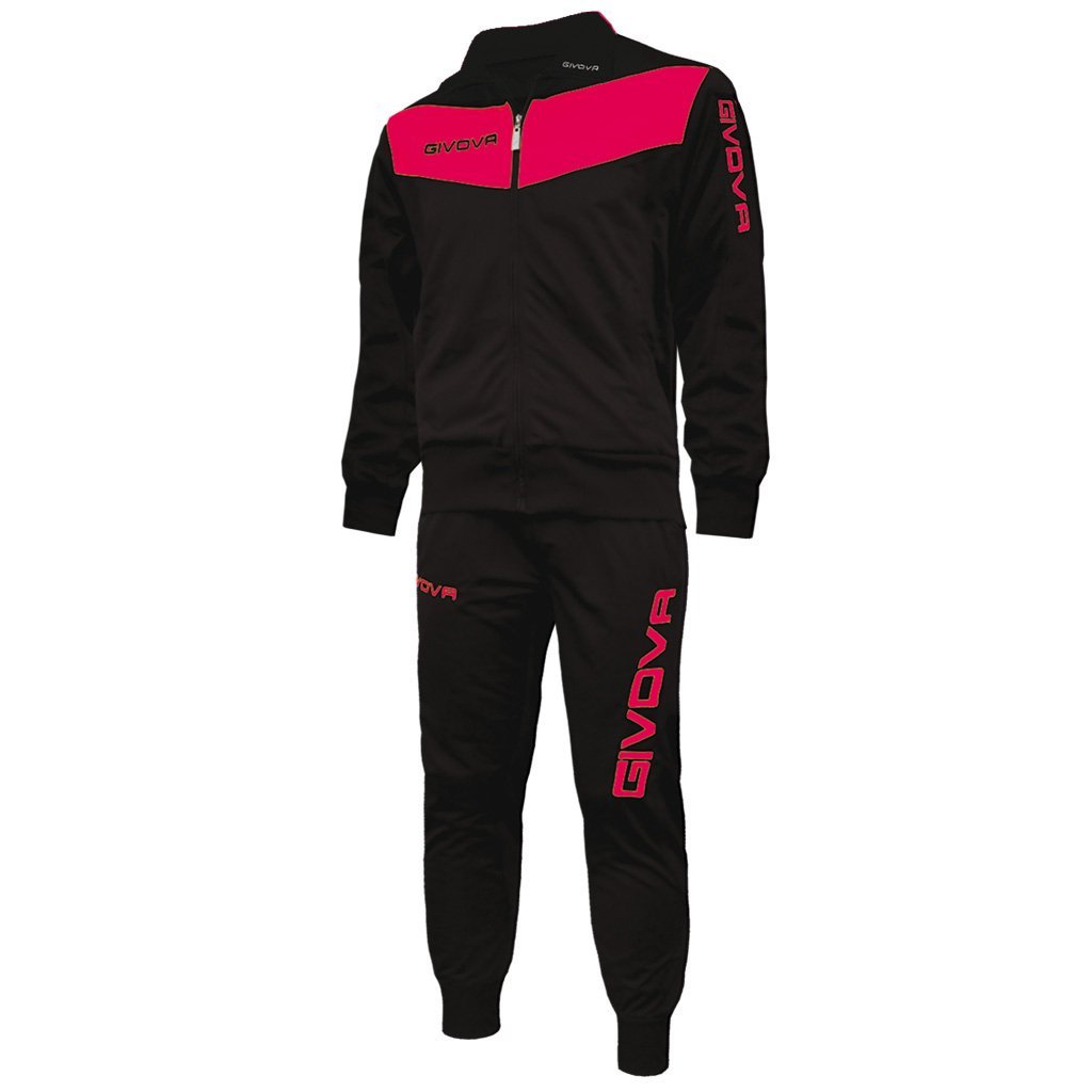 Givova Men's Noir Fluorescent Tracksuit Visa