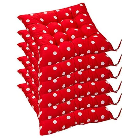 AGDLLYD Luxury Padded Chair Cushions with Ties Cover