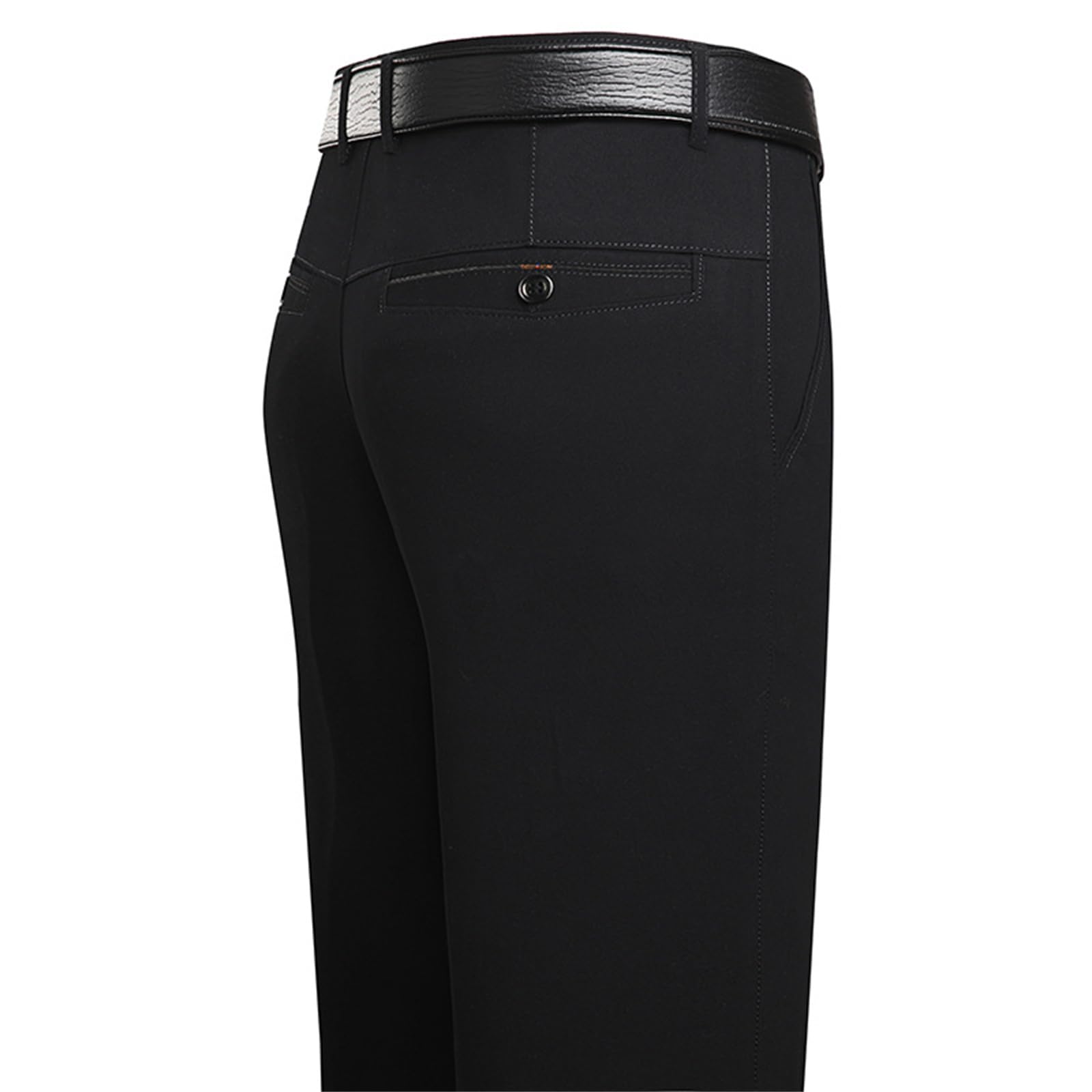Mode d'affaires de style pantalon en soie glacée pour homme - 7