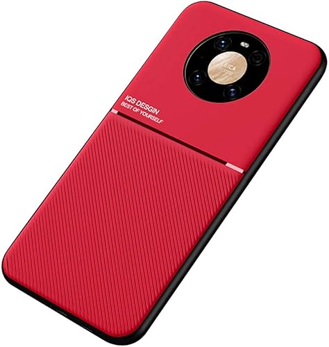 Mowen Funda De Parachoques Placa De Metal Incorporada Para Huawei Mate 40 Pro - Rojo