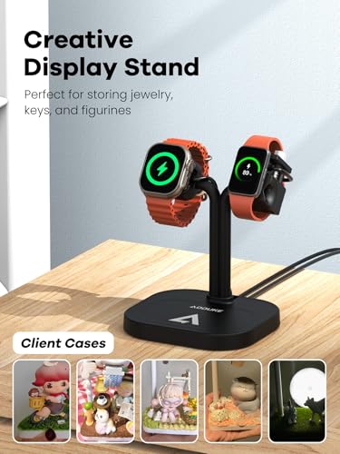 Base de carga universal dual ajustable para smartwatch Samsung y Google 6
