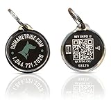 [Updated 2021] Humane Tribe Smart Pet ID Locator Tag | Real-Time Text SMS Alerts | Email Alert with Location Sharing | Tag Syncs with Online Pet Profile | No Batteries or Subscription Required