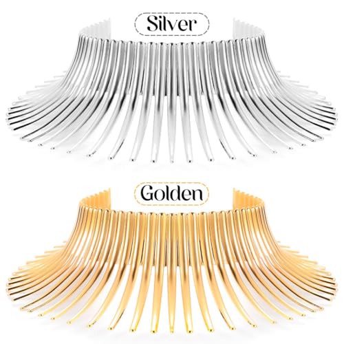 Barode African Collar Choker Necklace Gold Statement Chokers Bib Chunky Necklaces Jewelry for Women2