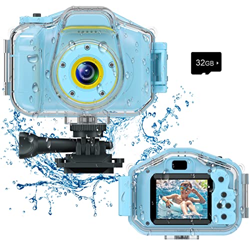 Agoigo Kids Waterproof Action Camera, Boys Girls Pool Toys...