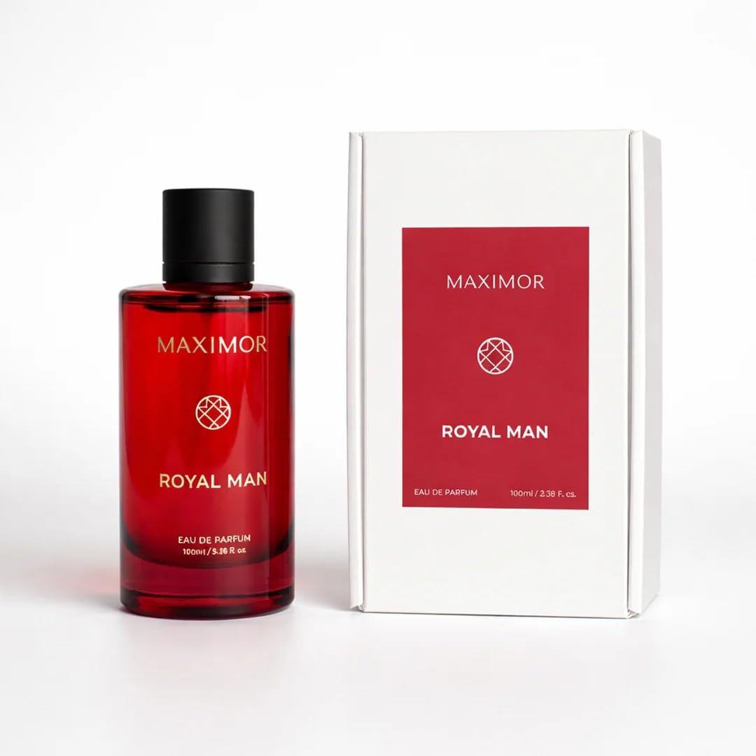 MAXIMOR Royal Man Eau de Parfum for Men | Long Lasting Fragrance with Saffron, Oud Wood, Nutmeg & Musk | Perfume Office & Party Use 100 ml Up to 800 Sprays-image-32