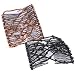 WAWO 2 PCS Combs Stretchable Double Combs -Sahara Sandalwood and Classic Bermuda Black Combo