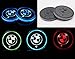 Autosport 2PCS LED Cup Holder Mat Pad Coaster with USB Rechargeable Interior Decoration Light for BMW Accessory