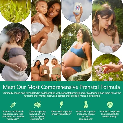 Image of Needed. Prenatal Multivitamin with Citrus Scent Insert, 30 Day Supply | Complete Prenatal Multi For Before, During, & After Pregnancy, 26 Optimal Nutrients Including Choline, Vitamin B, & Folate