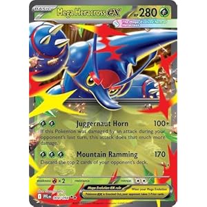 Pokemon – Mega Heracross ex – 004/094 – ME02: Phantasmal Flames (PFL) – Double Rare – Single Card