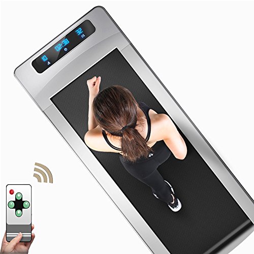 Sports cinta de correr con pantalla LED, mando a distancia, energía Costo-efectiva 1.7 PS Motor eléctrico, motor silencioso, video-vigilancia cinta de correr 440W, Ancho: 430 mm, principiantes plata