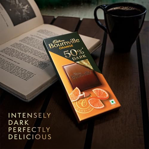 Image of Cadbury Bournville Orange 50% Dark Chocolate Bar, 75 g