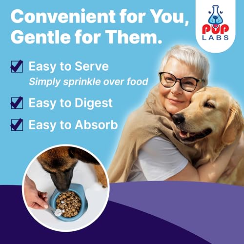 Image of Pup Labs ProDenta, All-Natural Dog Dental Powder for Teeth Cleaning, Dental Powder for Dogs Teeth with Breath Freshener. Easy to use for Tartar Removal and Leaky Gums. Made in USA, 30 Servings
