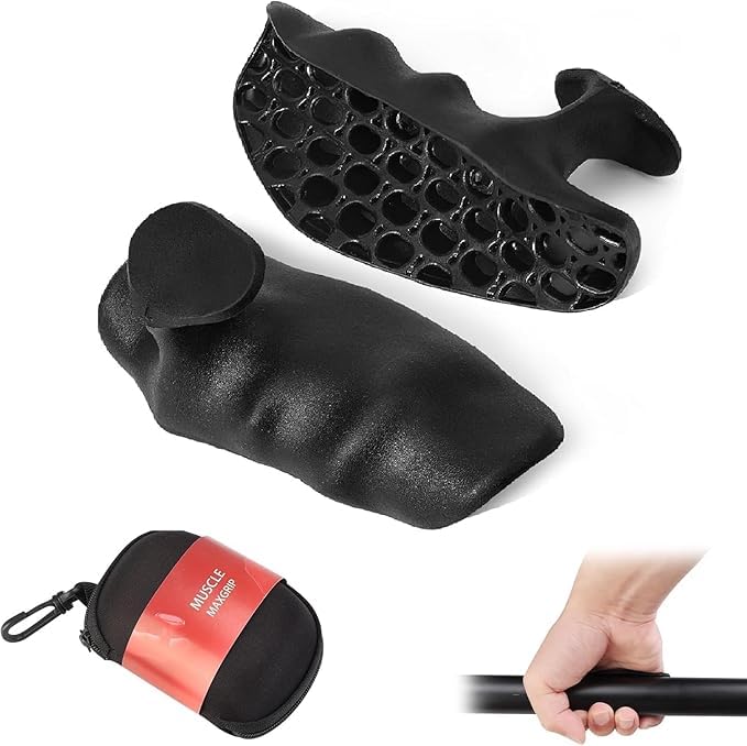 Image of Gym Grips Weight Lifting Grips, Ergonomics Workout Rubber Fingerless Anti-Slip Rypt Grip Hand Protector Gloves for Exercise, Weight Lifting, Dumbbell