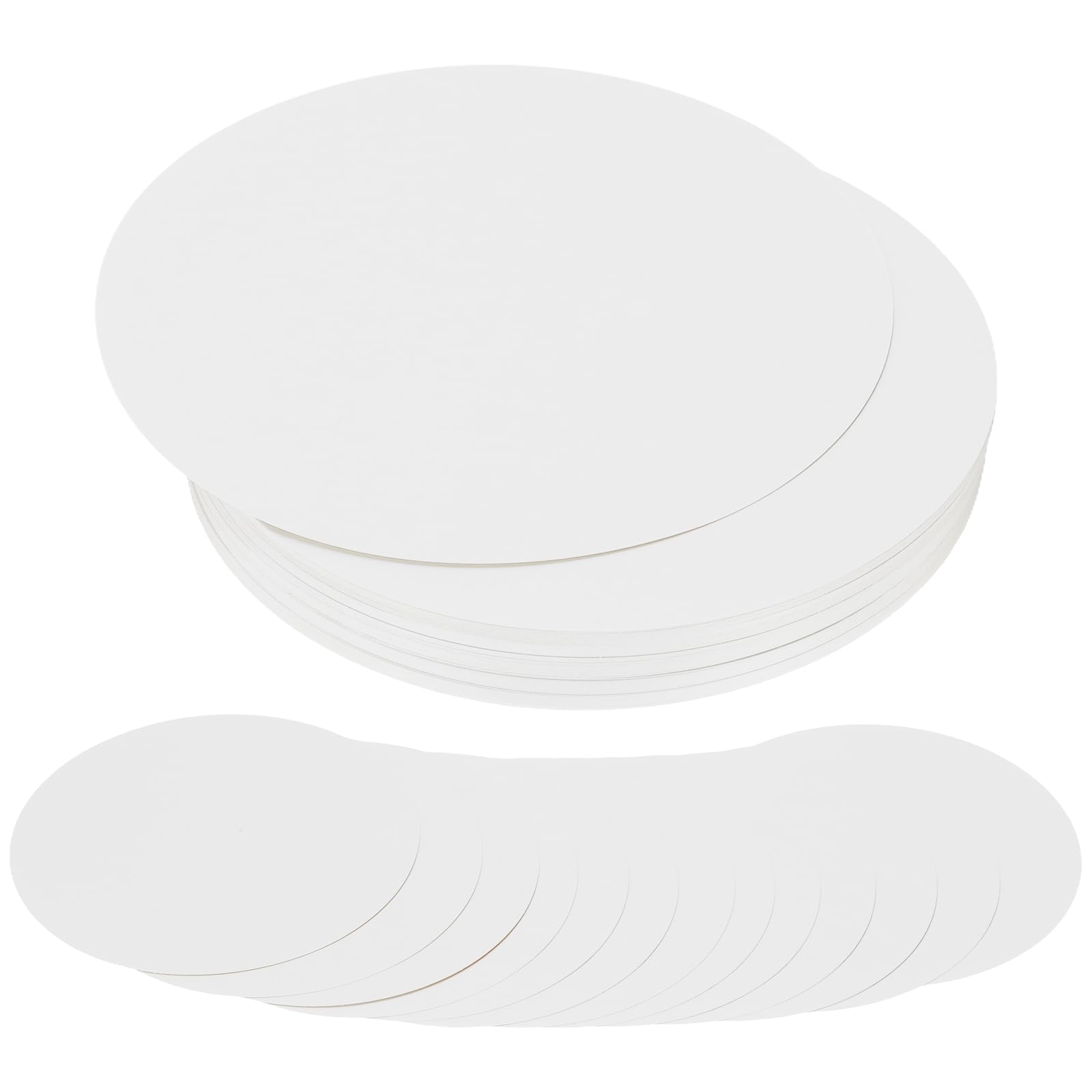 PATIKIL 8 Inch Circle Cutouts Paper, 80 Pcs Circle Card Stock 200gsm/75lb Round Cutouts for DIY Craft Projects Classroom Bulletin Board Decoration, White