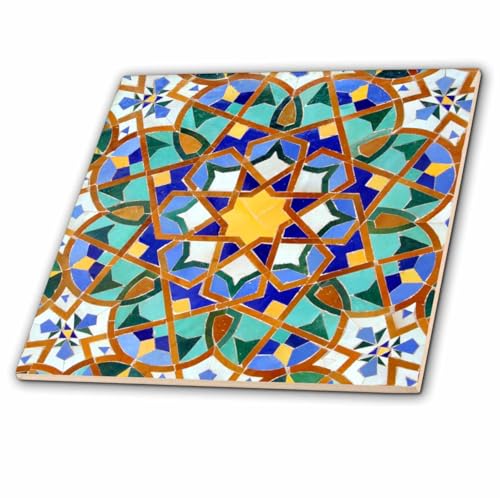 Carrelage mosaïque mosquée Hassan II Maroc 3dRose 15,2 cm - 2