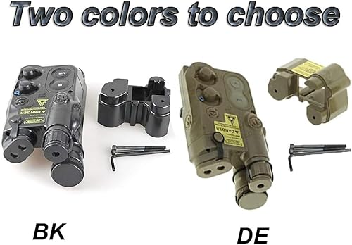 Miniatura 6 de H World Shopping Funda táctica de Airsoft unPEQ16 batería DE Dummy AEG con montaje RIS (negro)