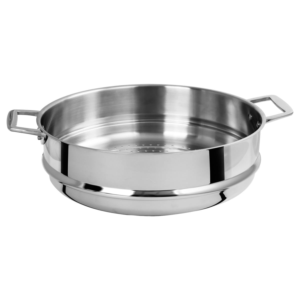Cuit vapeur en inox ø 34 cm Cristel l'inox haut de gamme