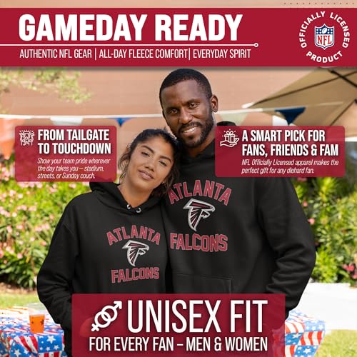 Image of Team Fan Apparel NFL Gameday Hoodie Pullover Sweatshirt for Men and Women | Officially licensed NFL Gameday fleece pullover - kangaroo pocket, ribbed cuffs, drawstring hood, unisex fit
