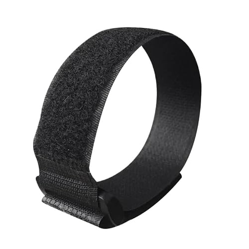 Bdfjeds Black Cable Ties Hook And Loop Reusable Fastening Nylon Cable Securing Straps Sturdy Functional Ties(,20Pcs (20Cm))