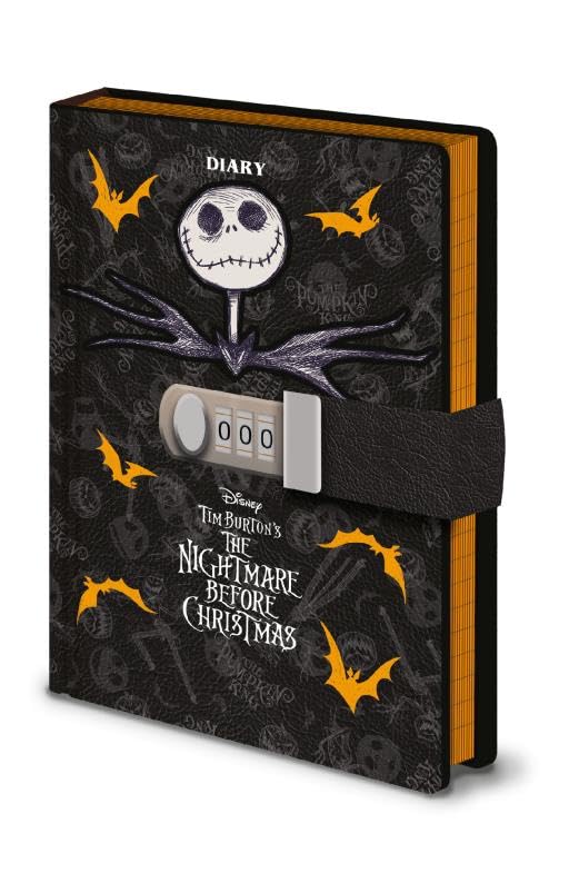 Secure and Stylish for Daily Use Pyramid International The Nightmare Before Christmas A5 Lockable Undated Diary