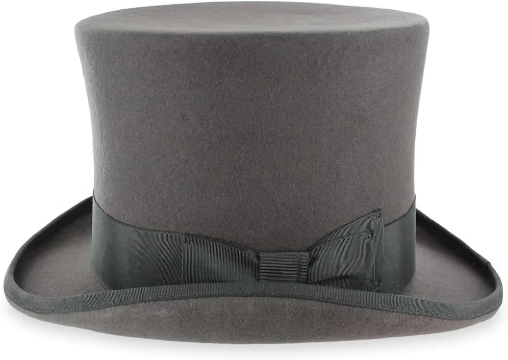 Belfry Top Hat Theater Quality 100% Wool in Black Grey or Pearl - Image 9