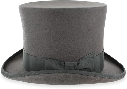 Miniatura 8 de Sombrero de copa de campanario de calidad de teatro 100% lana en negro gris o perla