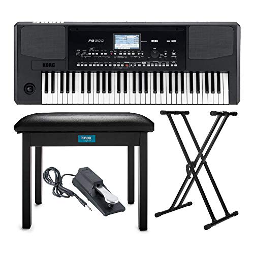 KORG(�R���O) Pa300 61�L�[ �v���t�F�b�V���i�� �A�����W���[ �L�[�{�[�h�o���h�� �t���b�v�g�b�v�s�A�m�x���` ���߉\�ȃ_�u��X�L�[�{�[�h�X�^���h �_���p�[�y�_�� (4�A�C�e��)