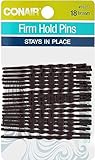Scunci 18 Piece Firm Hold Bobby Pins Brown, 0.3 Ounce