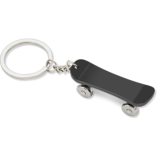 Interesting keychains, Mini-SkateBoard Key Chain Cute Car Keychain for Women Men Key Fob Pendant