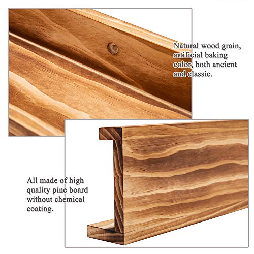 image for AZSKY Rustic Wood Floating Shelves for Nursery Books Long Wall Bookshe