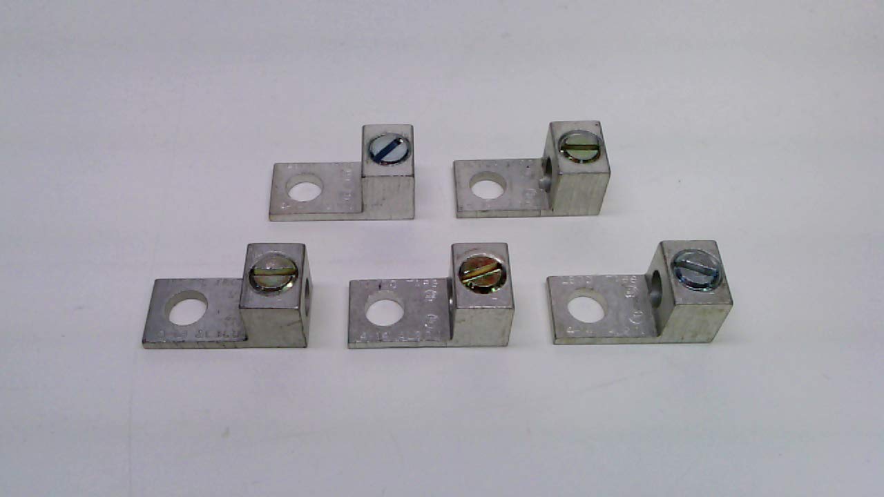 Ilsco Ta-6-S - Pack of 5 - Dual Rated Slot Screw Lug Connector 1Hole Ta-6-S - Pack of 5 -